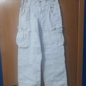 H&M White Cargo Pants